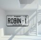 Preview: 46248 Magnum - Robin1 Nummernschild Wandtattoo Preview: 46248 Magnum - Robin1 Nummernschild Wandtattoo
